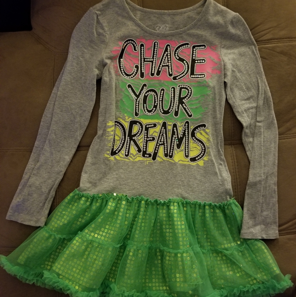 Justice Girls 8 "Chase Your Dreams" dress